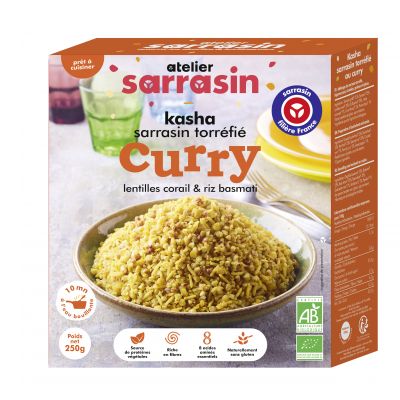 Kasha Cuisine Curry Lentilles Riz 250 G