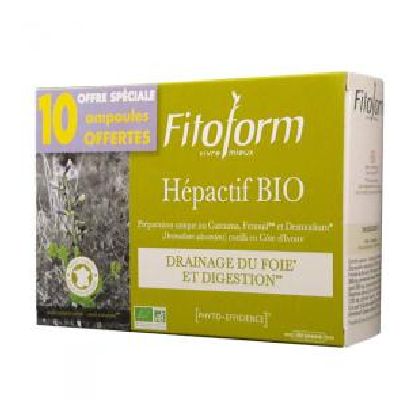 Lot Hepactif 20x10ml + 10 Ampoules Offertes